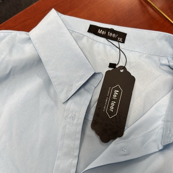 Mei teer short sleeve button down xxl // 062710 - Picture 2 of 2
